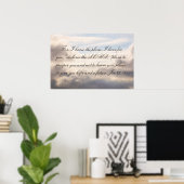 Jer 29:11:私は計画を知っている ポスター (ホームオフィス)