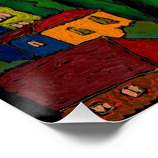 Jeralus at Dawn, Jonathan Kis-Lev Printed Canvas ポスター (コーナー)