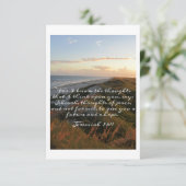 Jeremiah 29:11フラットメッセージカード サンキューカード (スタンド正面)