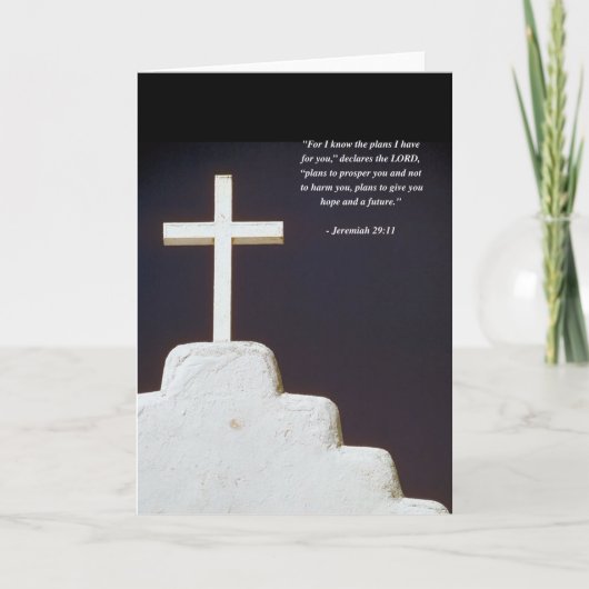 JEREMIAH 29:11聖書の一節 カード (正面)