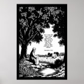 Jeremiah 29 11 Art Print Peaceful Scripture ポスター (正面)