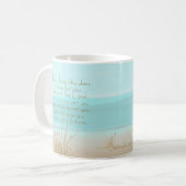 Jeremiah 29:11 Christian Bible Verse Aqua Beach コーヒーマグカップ (正面左)