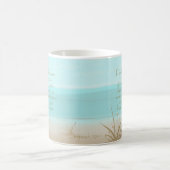 Jeremiah 29:11 Christian Bible Verse Aqua Beach コーヒーマグカップ (中央)