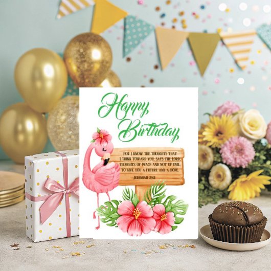 Jeremiah 29:11 Christian Birthday Wishes カード