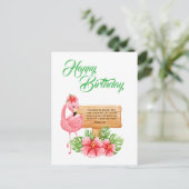 Jeremiah 29:11 Christian Birthday Wishes ポストカード (スタンド正面)