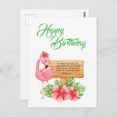 Jeremiah 29:11 Christian Birthday Wishes ポストカード (正面/裏面)