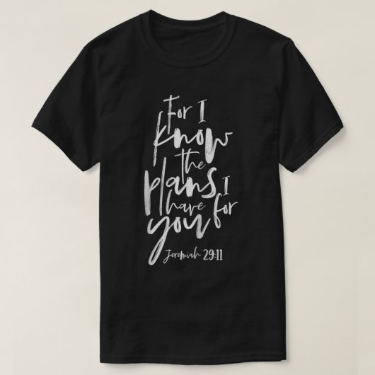 Jeremiah 29 11, Christian T s Women, Bible Verse   Tシャツ (デザイン正面)