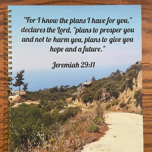 Jeremiah 29:11 Custom Bible Verse Dirt Road プランナー手帳