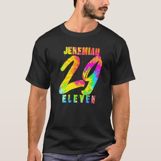 Jeremiah 29 11 Eleven Christian Bible Verse Quote Tシャツ (正面)