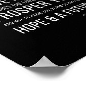 Jeremiah 29:11 For I know the plans ポスター (角)