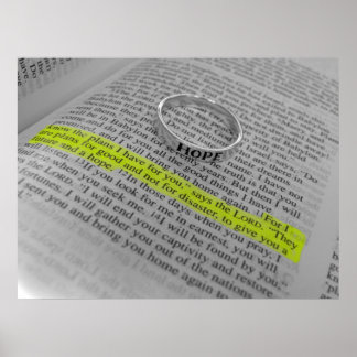 Jeremiah 29:11 - Hope ポスター