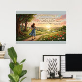 Jeremiah 29:11 KJV ポスター - クリスチャン ウォールアート (ホームオフィス)