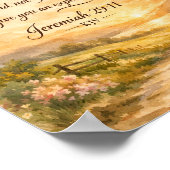 Jeremiah 29:11 KJV ポスター – 聖書の言葉アート (角)