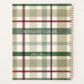 Jeremiah 29:11 Sage Green Plaid Personal Planner  プランナー手帳 (裏面)