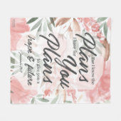 Jeremiah 29:11 Scripture: GraphicLoveShop フリースブランケット (正面(横))