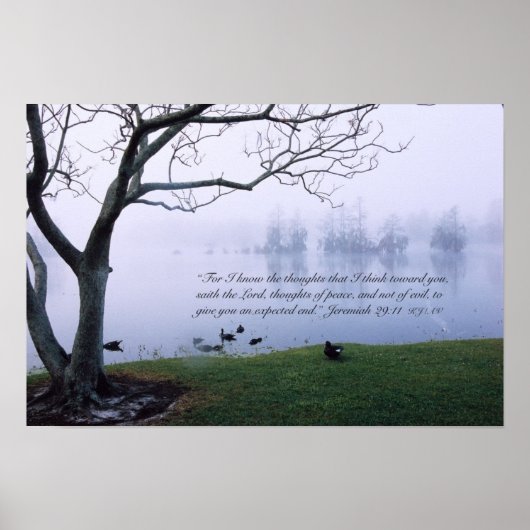 Jeremiah 29:11 Scripture Poster Print ポスター (正面)