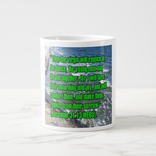 Jeremiah 31:13 WEBU Mug ジャンボコーヒーマグカップ (正面)