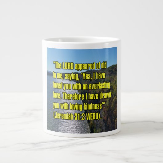 Jeremiah 31:3 WEBU Mug ジャンボコーヒーマグカップ (正面)