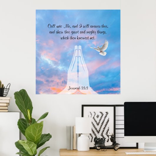 Jeremiah 33:3 Poster ポスター (ホームオフィス)
