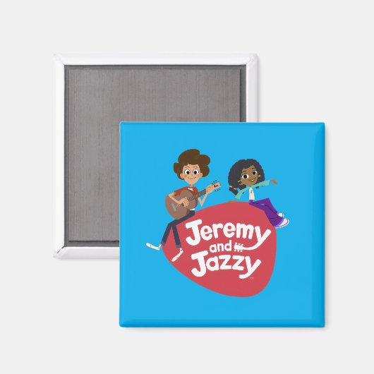 JeremyとJazzyボタン マグネット (正面/裏面)