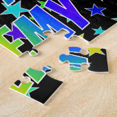 「JEREMY」名、おもしろい「ハッピーバースデー」 ジグソーパズル (側面)