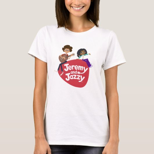 Jeremy and Jazzy レディース Tシャツ (正面)