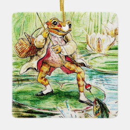 “Jeremy Fisher Catches a Fish” by Beatrix Potter セラミックオーナメント