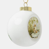 Jeremy Fisher on a Lily pad by Beatrix Potter セラミックボールオーナメント (左)