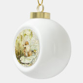 Jeremy Fisher on a Lily pad by Beatrix Potter セラミックボールオーナメント (右)