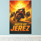 Jerez Circuito de Velocidad MotoGP Spanish Grand P キャンバスプリント (インサイチュ (ウッドフロア))