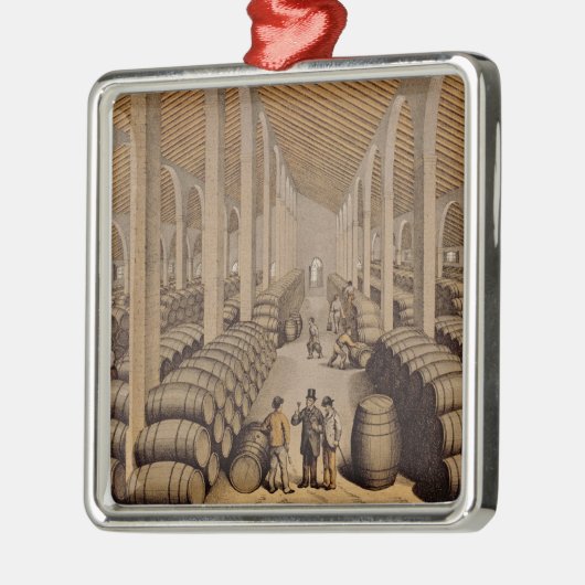 Jerez deのla Fronteraのワイン貯蔵室 メタルオーナメント (左)