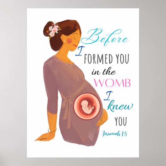 Jerimiah 1:5 Before I Formed You Poster ポスター (正面)
