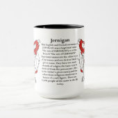Jernigan家族の紋章付き外衣 マグカップ (中央)