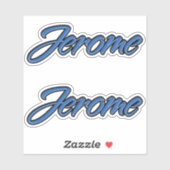 Jerome Name blue Aufkleber Sticker Stickerset シール (シート)