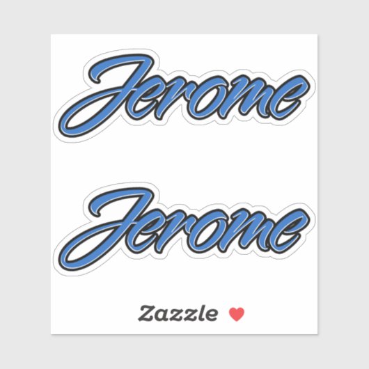 Jerome Name blue Aufkleber Sticker Stickerset シール (シート)