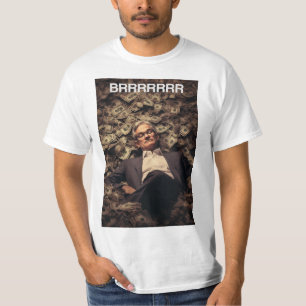 Jerome Powell: Brrrr - Wall Street Bets Artwork Tシャツ