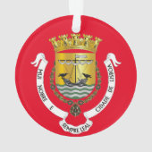 Jeronimos*リスボンポルトガルのクリスマスのオーナメント オーナメント (裏面)