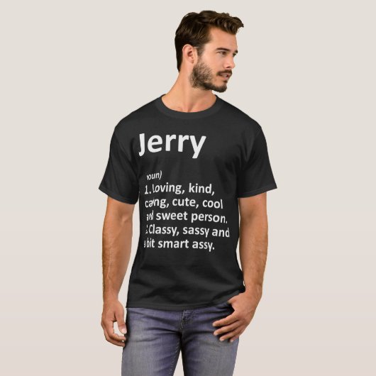 JERRY定義名パーソナライズされたギフおもしろいト Tシャツ (正面フル)