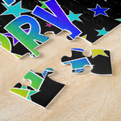 「JERRY」名、おもしろい「ハッピーバースデー」 ジグソーパズル (側面)