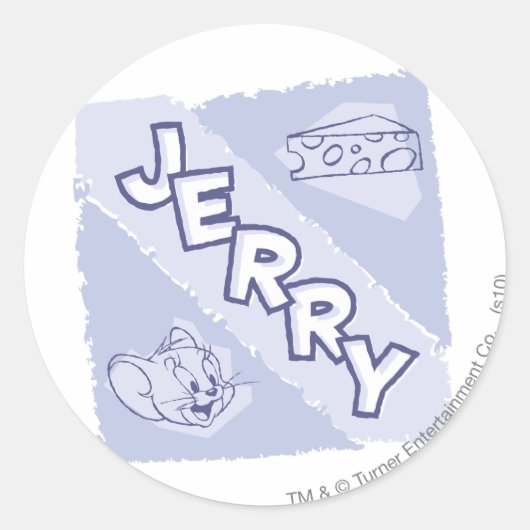 Jerry Blue Cheese Logo ラウンドシール (正面)