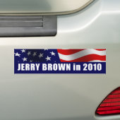 Jerry Brown for Governor California 2010 バンパーステッカー (車上)