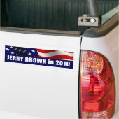 Jerry Brown for Governor California 2010 バンパーステッカー (トラック上)