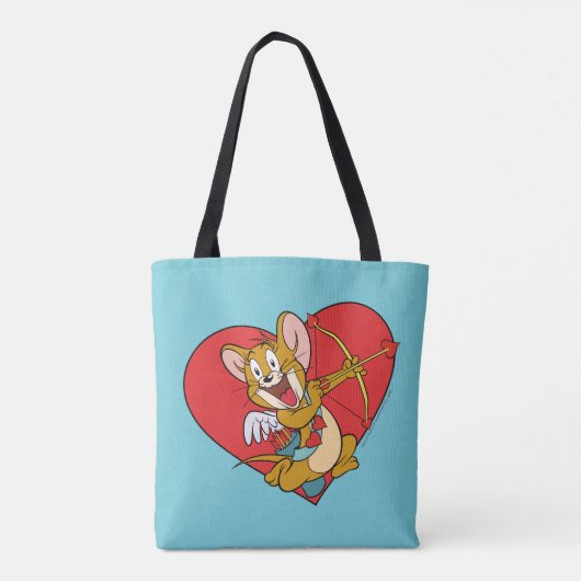 Jerry Mouse Dressed as Valentine Cupid トートバッグ (裏面)