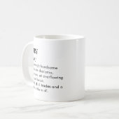 Jerry name, Editable name, Custom name コーヒーマグカップ (正面左)