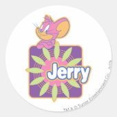 Jerry Neon Mouse ラウンドシール (正面)