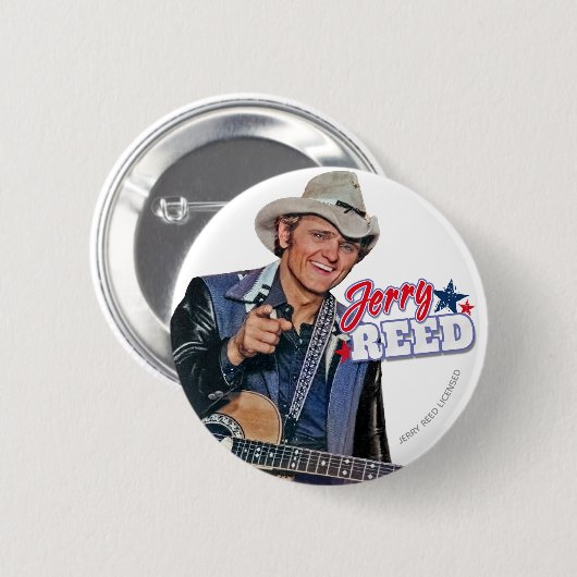 Jerry Reed Pin 缶バッジ (正面&裏面)