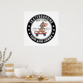 Jerry Skateboarding – 乗り心地 ポスター (キッチン)