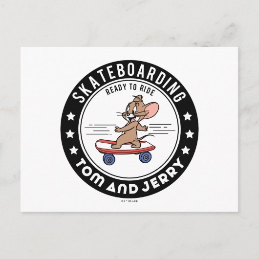 Jerry Skateboarding – 乗り心地 ポストカード (正面)