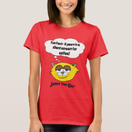 Jerry The Cat WomensのTシャツ「おもしろいファクト」 Tシャツ