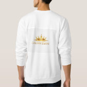 Jersey blanco de arreglar con diseño dorado. スウェットシャツ (裏面)